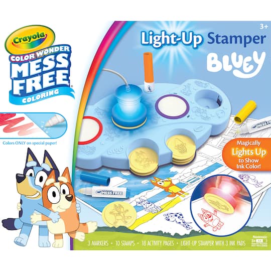 Crayola® Magic Light-Up Bluey Stamper Set